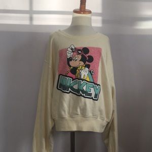 Garage- Cropped Mickey sweatshirt